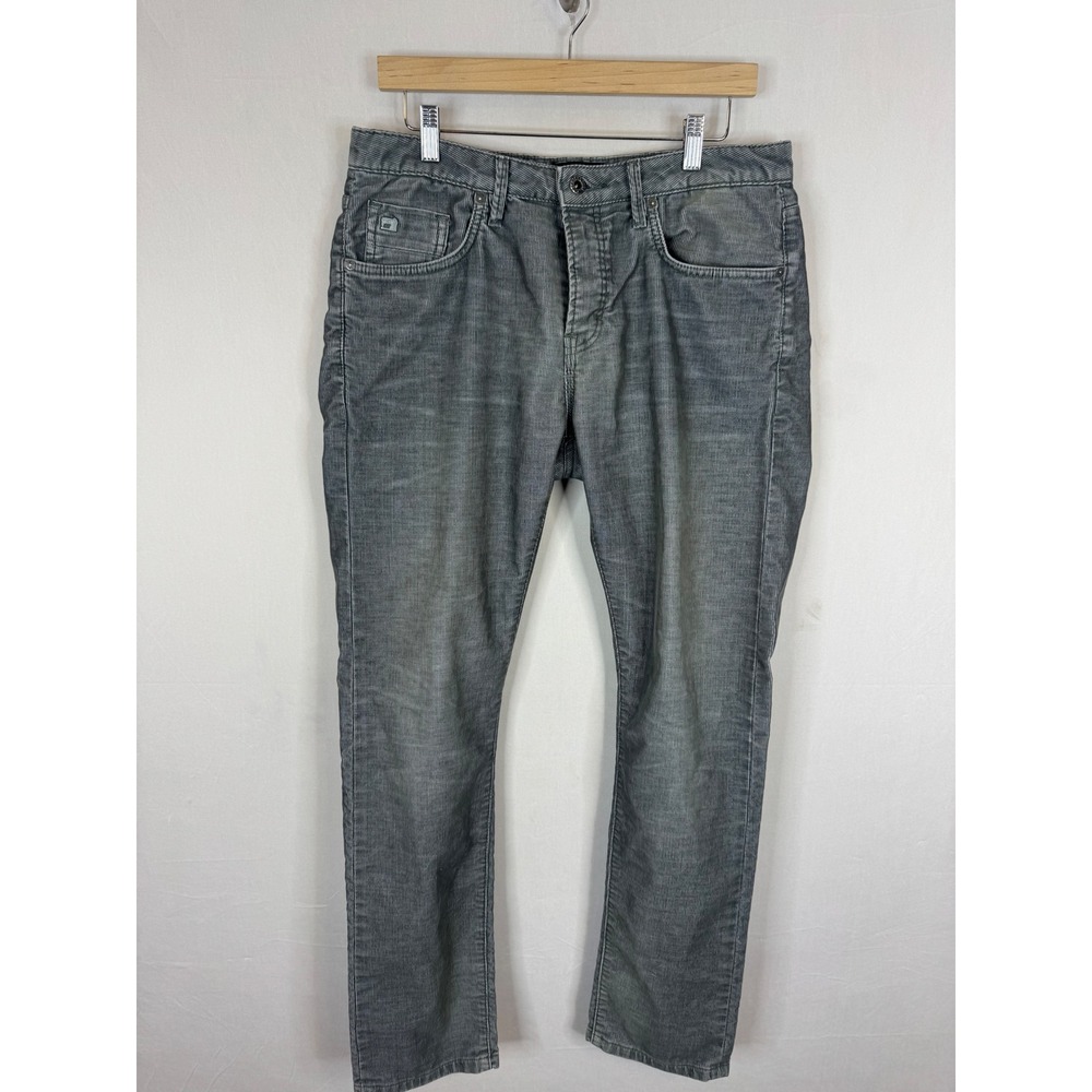 Scotch & Soda Grey Corduroy Pants Mens 32x32 Amsterdam Dylan Button Fly 127360